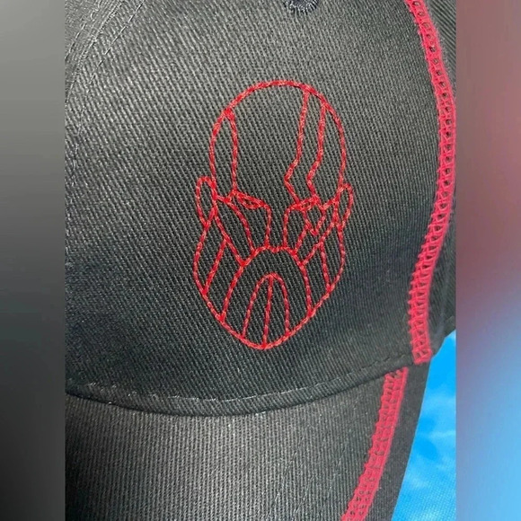 God of War - Officially Licensed  - Black with Red Stitch Kratos Dad Hat - Picture 6 of 9